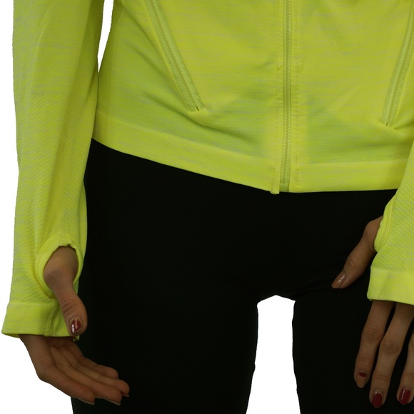 Hoodie with long sleeves & pockets Yellow - Picture 2 of 5